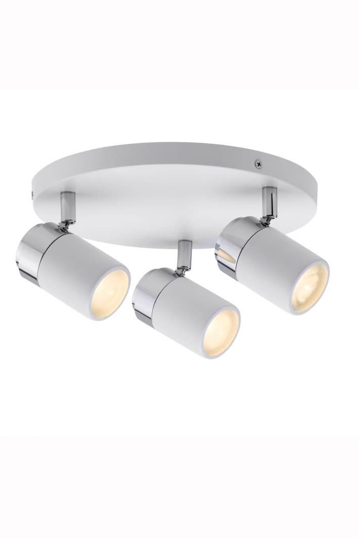 Потолочный светильник Paulmann Spotlight Zyli IP44 Rondell 3x3,5W GU10 Ws/Chr 60336 Paulmann