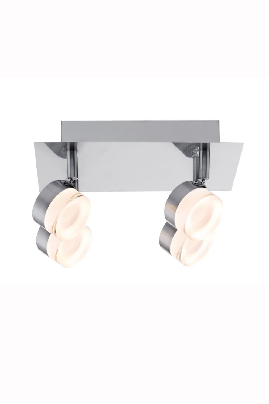 Потолочный светильник Paulmann Spotlight Slice LED Rondell 4x5W Eisen geb. 60381 Paulmann