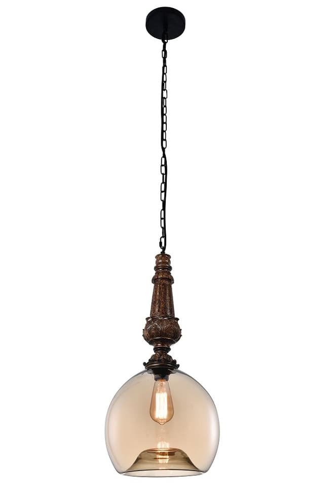 Подвесной светильник Crystal Lux DECO SP1 B AMBER