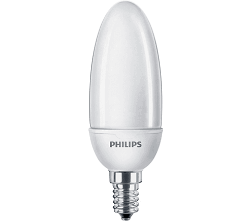 Люминесцентная лампа Philips Softone Candle 8W WW E14 220-240V 1PF/6 Philips