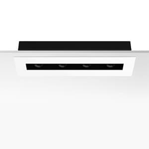 Встраиваемый в потолок светильник Flos Architectural The Black Line Trim 4 Spots Flos Architectural