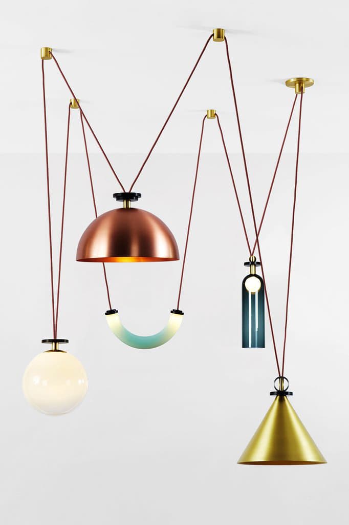 Подвесной светильник Roll &amp; Hill Shape Up 5-Piece Chandelier Roll & Hill
