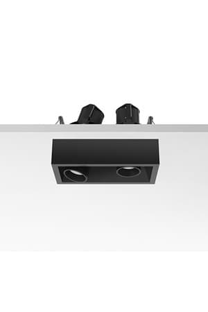 Встраиваемый в потолок светильник Flos Architectural Johnny 80 Semi-Recessed 2L Square Flos Architectural