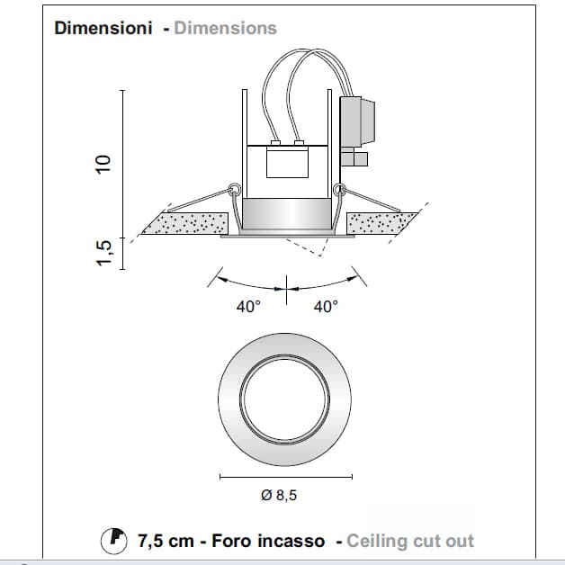 Встраиваемый в потолок светильник Egoluce Architectural 6055 Egoluce Architectural