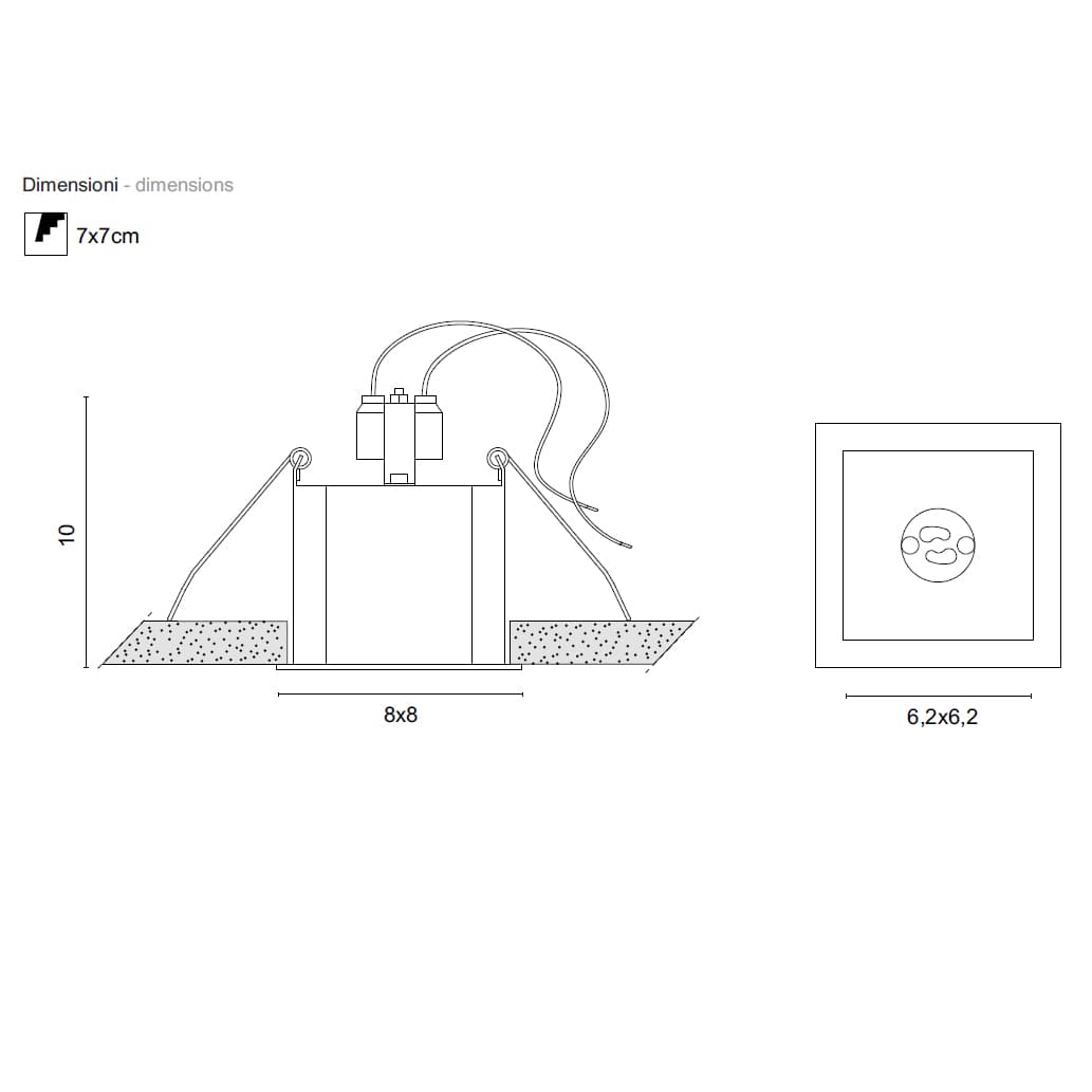 Встраиваемый в потолок светильник Egoluce Architectural EASY 6432 Egoluce Architectural