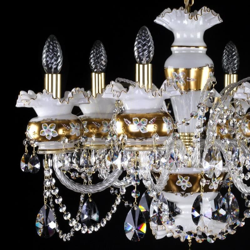 Люстра ArtGlass ESMERALDA VI. white ArtGlass