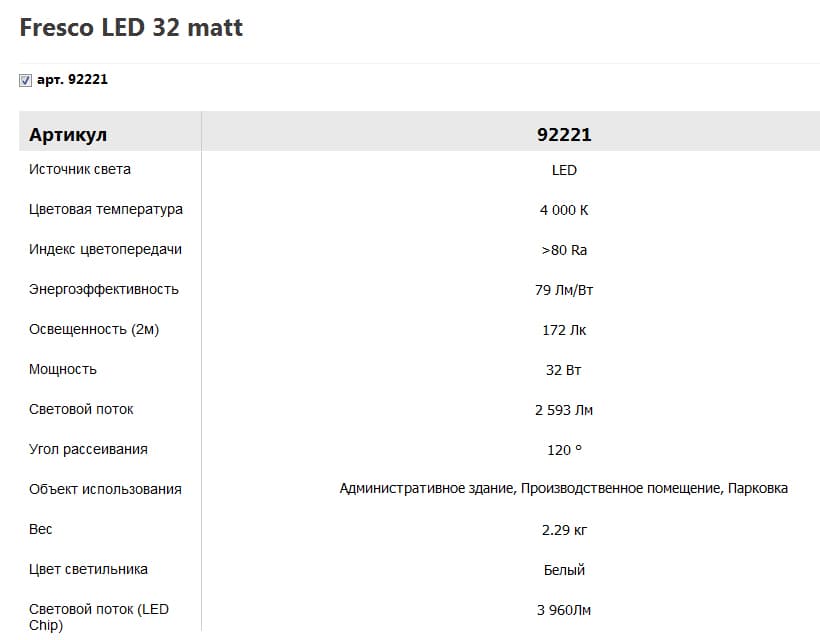 Подвесной светильник Vivo Luce Fresco LED 32 matt Vivo Luce