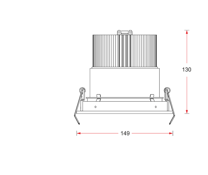 Встраиваемый металлогалогенный светильник Vivo Luce Largo LED 50 — фото 2