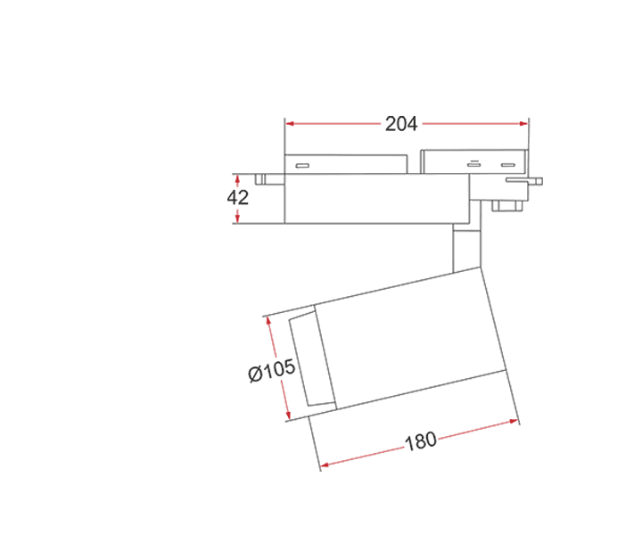 Трековый светодиодный светильник Vivo Luce Tempo 2 LED 42/50 Vivo Luce