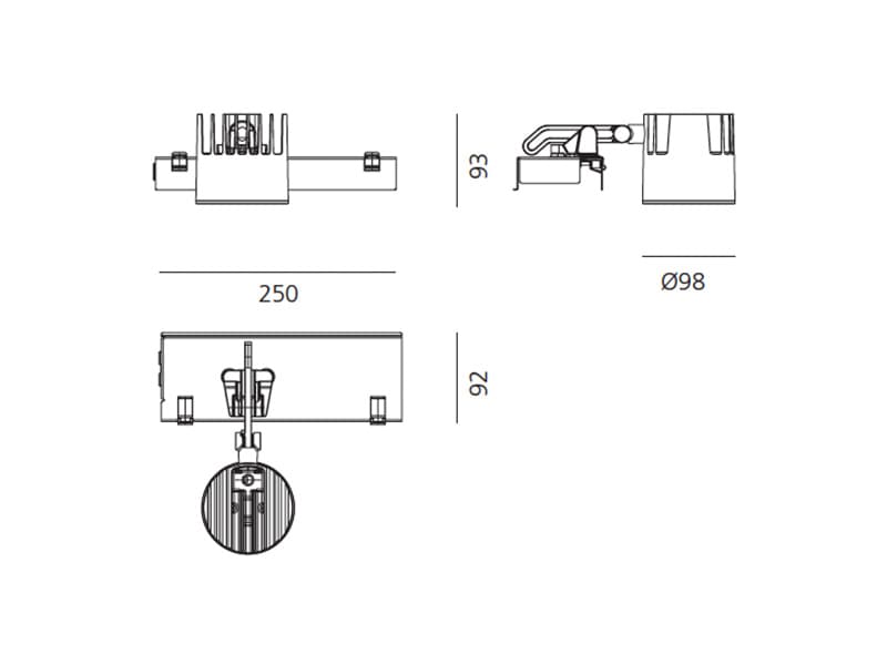 Встраиваемый в потолок светильник Artemide Architectural Caelum 90 LED Artemide Architectural
