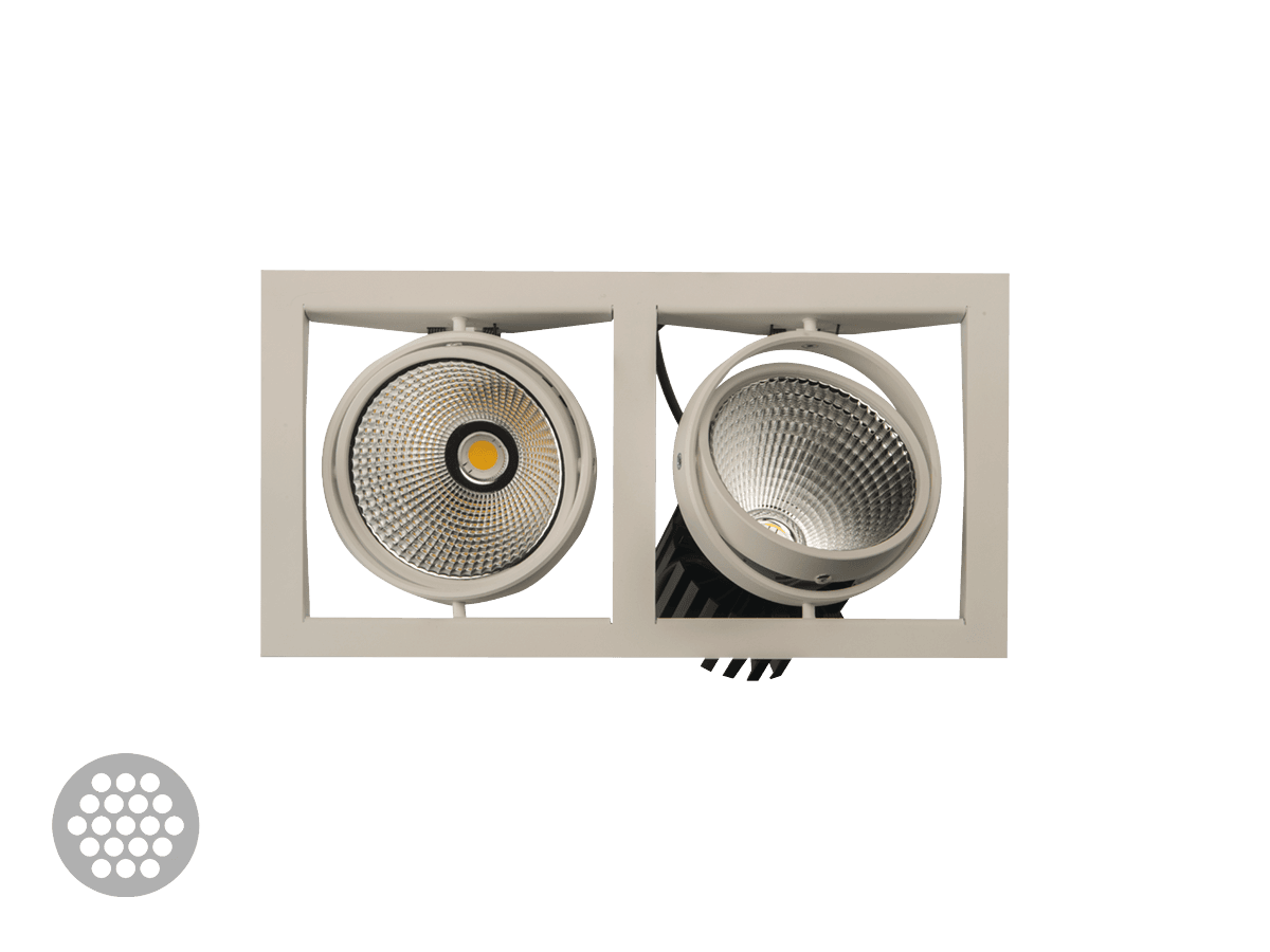 Встраиваемый в потолок светильник Halla GATU 21-001F-30GGE/840, W Halla