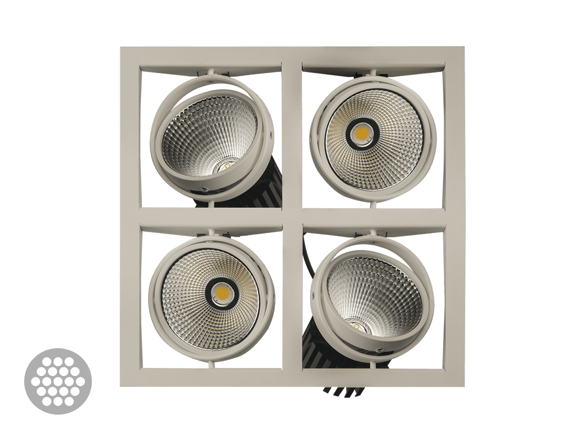 Встраиваемый в потолок светильник Halla GATU 21-001F-30GGE/840, W Halla