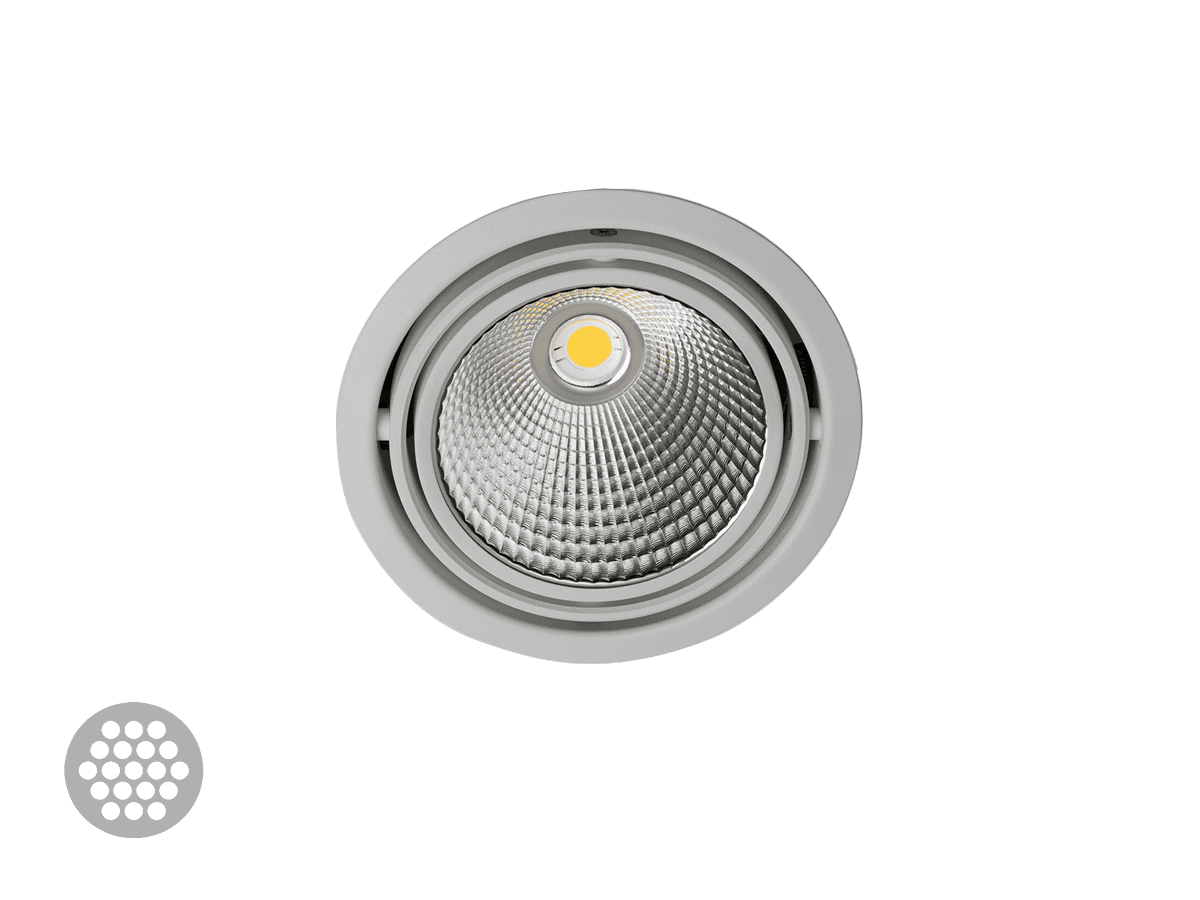 Встраиваемый в потолок светильник Halla BASI 70-001F-1, W Halla