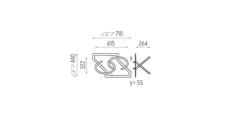 Встраиваемый в стену светильник Flos Architectural WALL PIERCING SA.5023.5A180 Flos Architectural