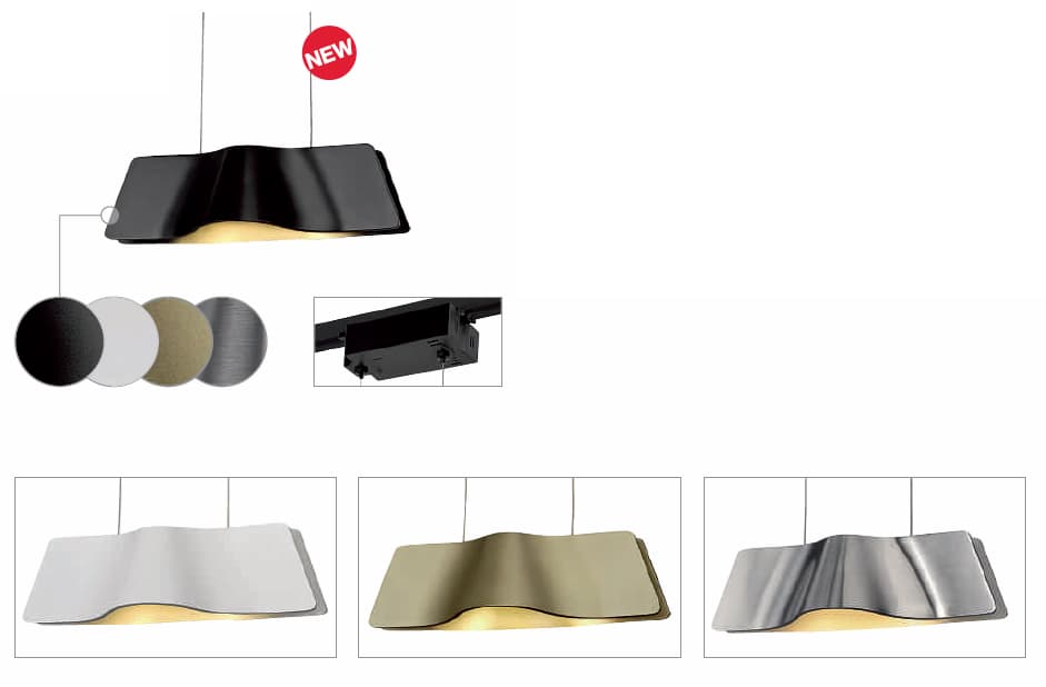 WAVE PENDANT pendant for 240V 1-phase track SLV