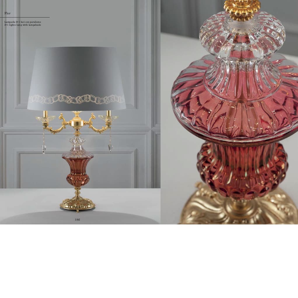 Настольная лампа Ciciriello Lampadari Flor lume grande Ciciriello Lampadari