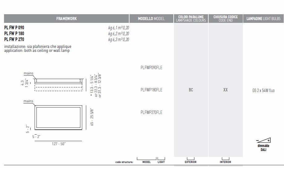 Потолочный светильник Axo Light (Lightecture) Framework PLFWP090FLE Axo Light (Lightecture)