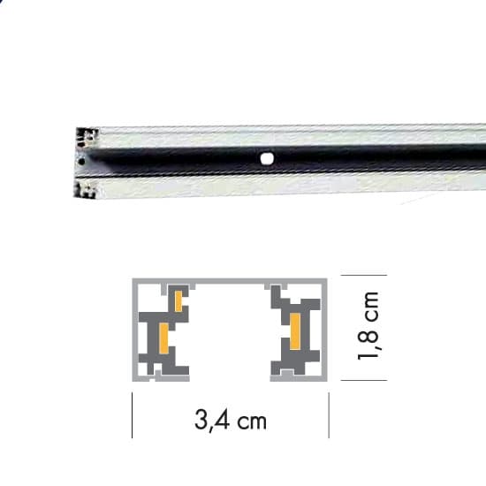 1-CIRCUIT SURFACE-MOUNTED TRACK SLV