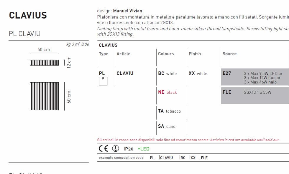 Потолочный светильник Axo Light Clavius PLCLAVIU — фото 3