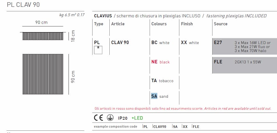 Потолочный светильник Axo Light Clavius PLCLAV90 Axo light