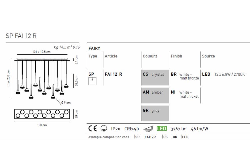Подвесной светильник Axo Light FAIRY SPFAI12R Axo light
