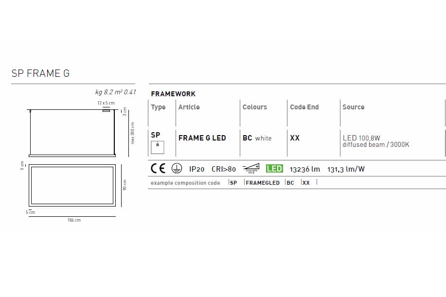 Подвесная система освещения Axo Light (Lightecture) Framework SPFRAMEGLED Axo Light (Lightecture)