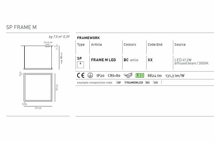 Подвесная система освещения Axo Light (Lightecture) Framework SPFRAMEMLED Axo Light (Lightecture)