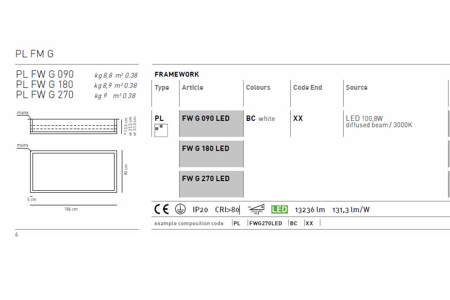 Потолочный светильник Axo Light (Lightecture) Framework PLFWG090LED Axo Light (Lightecture)