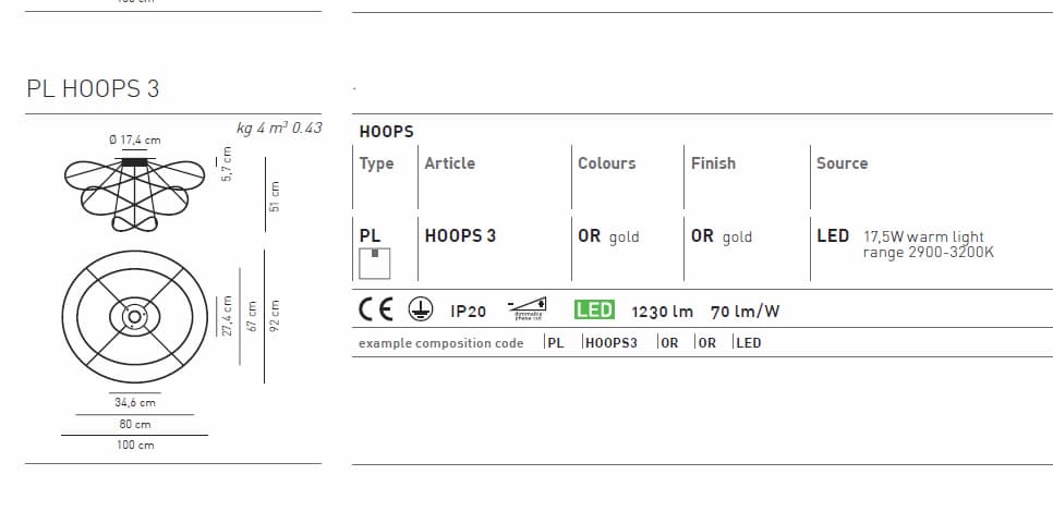 Подвесной светильник Axo Light HOOPS SP HOOPS 2 — фото 3