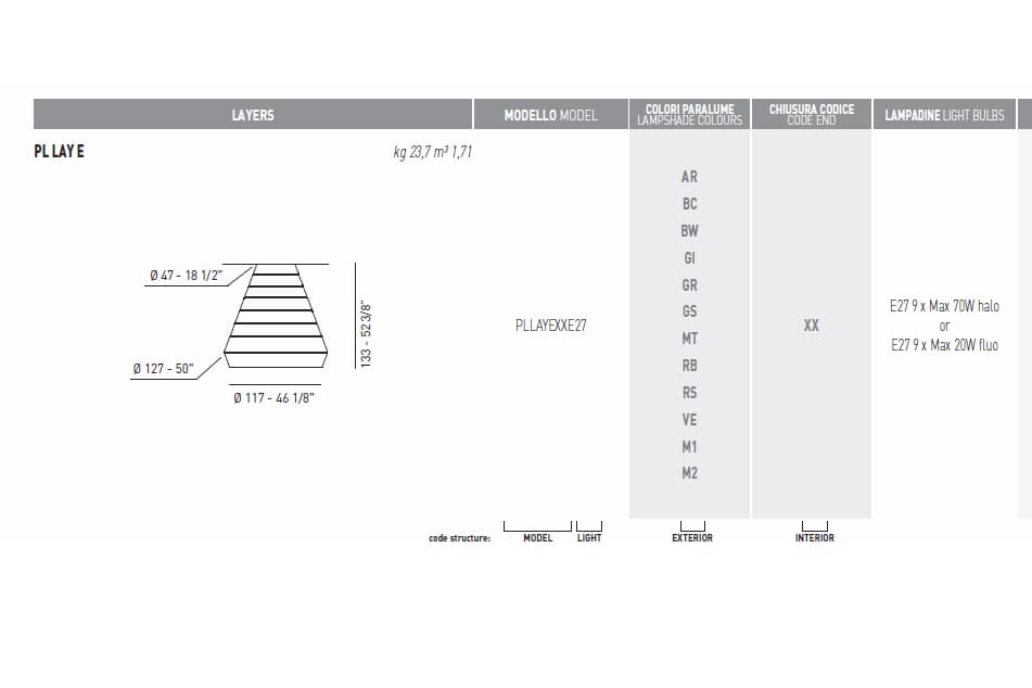 Потолочный светильник Axo Light (Lightecture) LAYERS PLLAYEXX Axo Light (Lightecture)