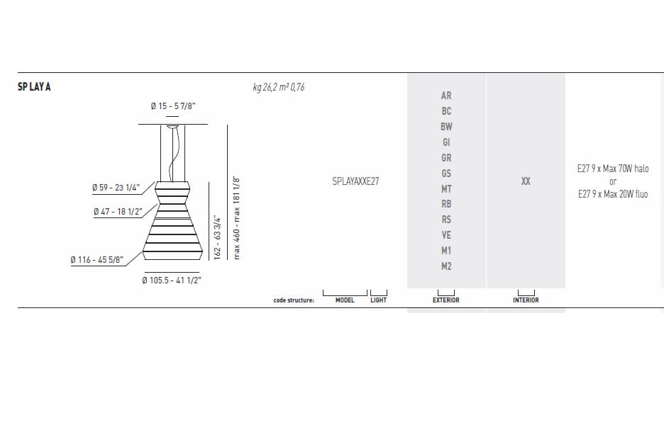 Подвесной светильник Axo Light (Lightecture) LAYERS SPLAYAXX — фото 2