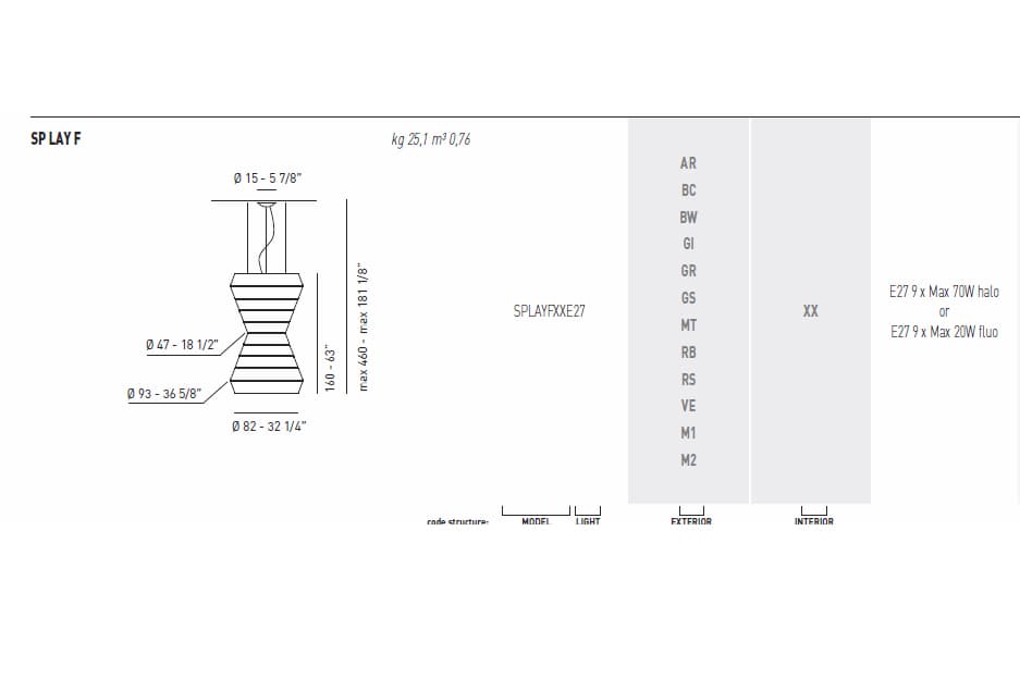 Подвесной светильник Axo Light (Lightecture) LAYERS SPLAYFXX Axo Light (Lightecture)
