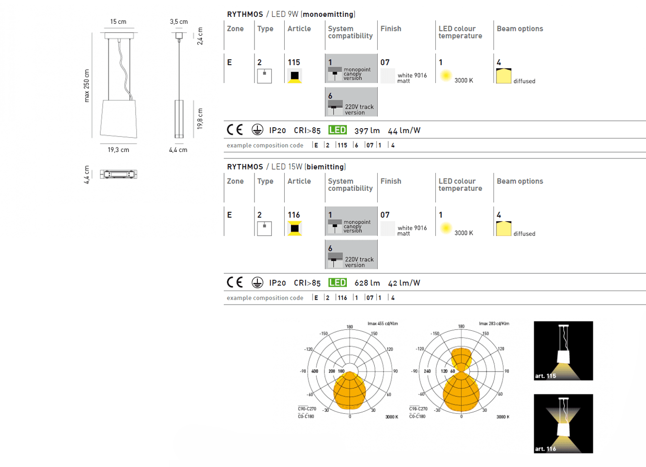 Подвесной светильник Axo Light (Mind-Led) Rythmos Suspension lamp Axo Light (Mind-Led)