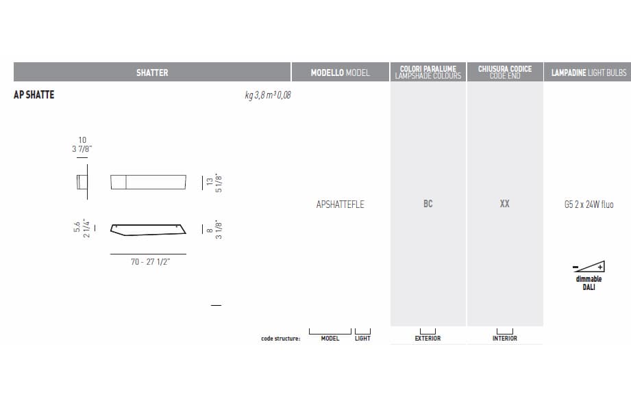 Настенный светильник Axo Light (Lightecture) Shatter APSHATTE Axo Light (Lightecture)