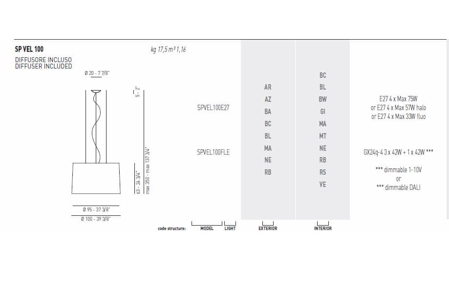 Подвесной светильник Axo Light (Lightecture) Velvet SPVEL100 Axo Light (Lightecture)