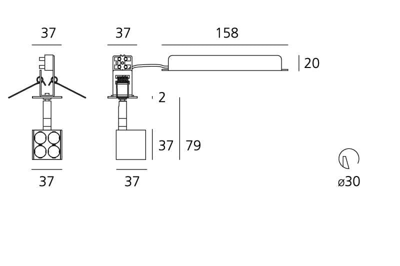 Artemide Architectural 37 CUBE Artemide Architectural