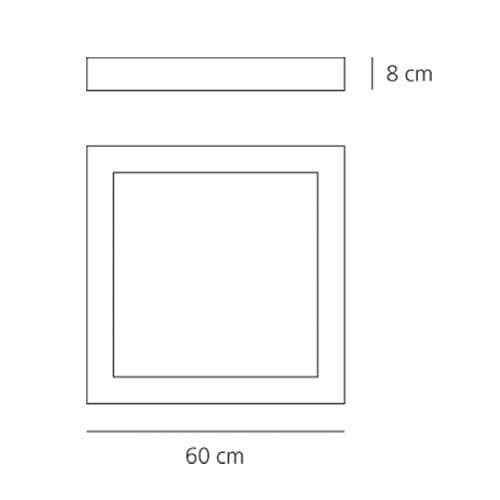 Настенно-потолочный светильник Artemide Altrove Wall/ceiling LED - 600 Artemide