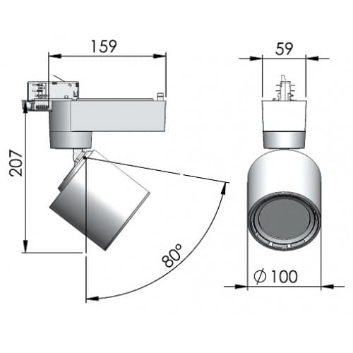 Трековый светодиодный светильник Lival Mini Lean Cylinder Lival