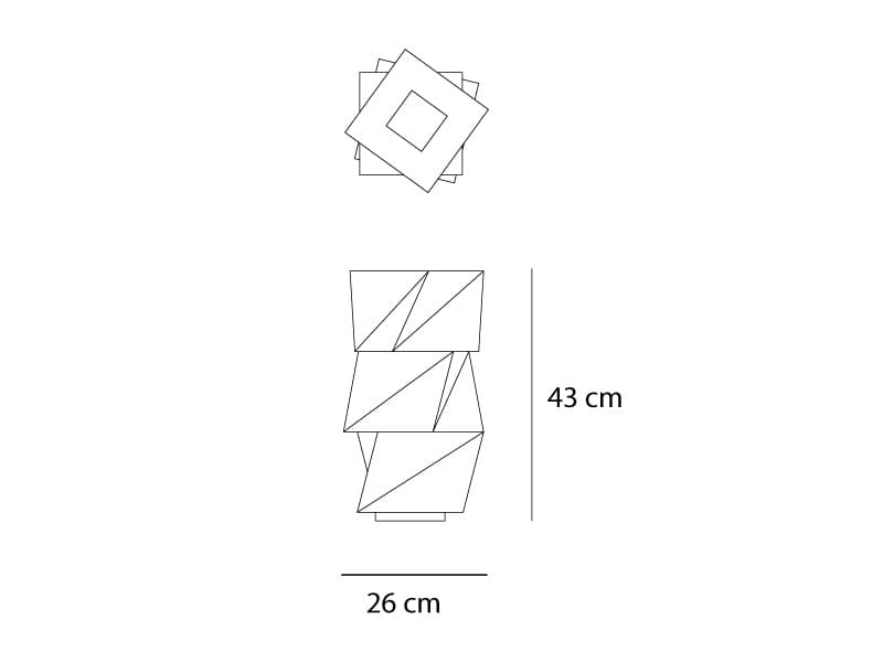 Настольная лампа Artemide IN-EI ISSEY MIYAKE Mogura Mini Artemide
