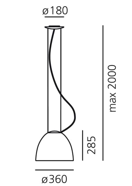 Подвесной светильник Artemide Nur mini LED Artemide