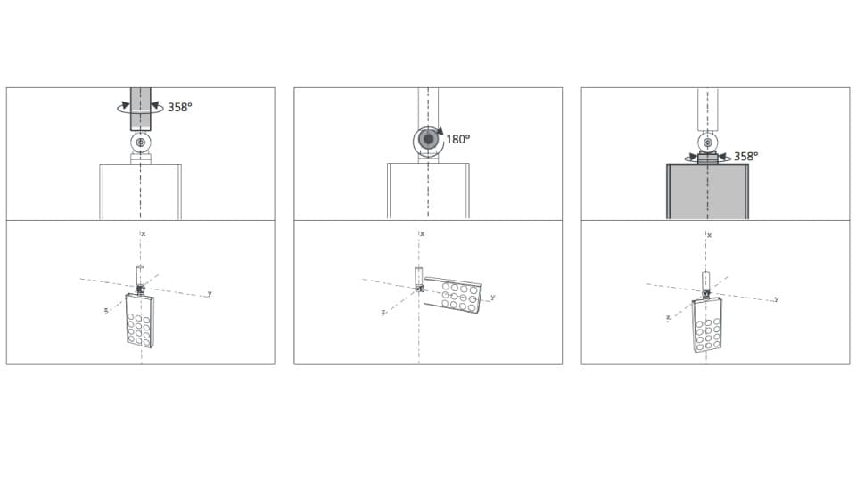 Потолочный светильник Artemide Architectural PAD 230V Semi-recessed Switchdim - 14,5W 3000K - 12° Artemide Architectural