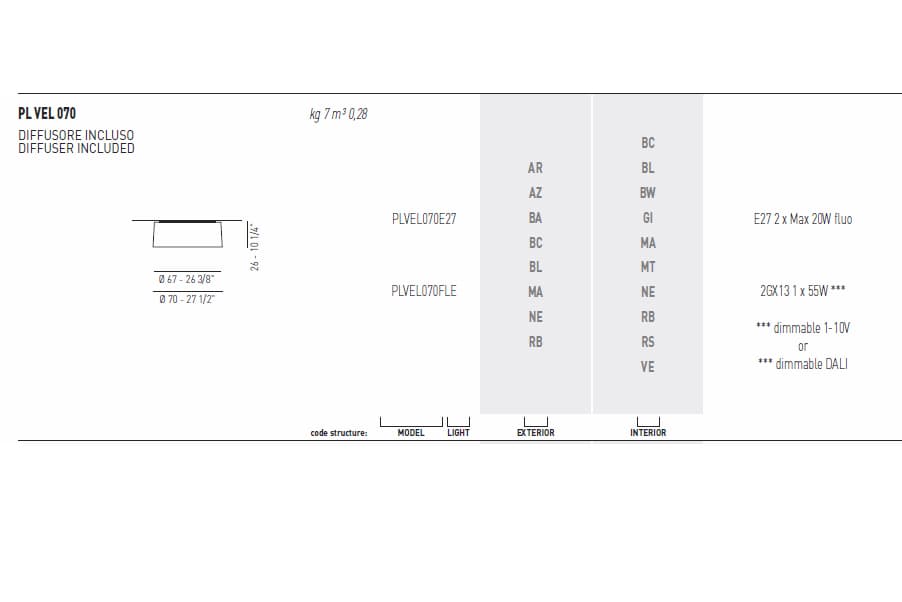 Потолочный светильник Axo Light (Lightecture) Velvet PLVEL070 Axo Light (Lightecture)