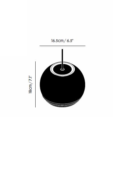 Подвесной светильник Tom Dixon Flask Pendant Smoke Ball Tom Dixon