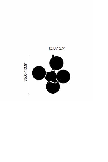 Люстра Tom Dixon Plane Short Chandelier Tom Dixon