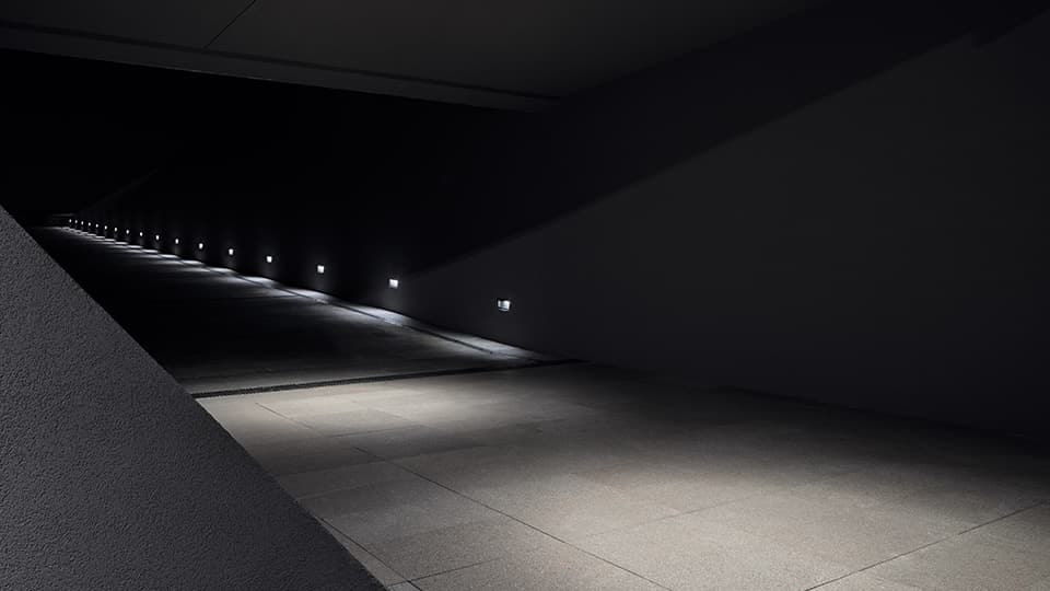 Встраиваемый в стену светильник Artemide outdoor Faci vetro Artemide outdoor