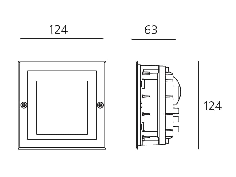 Встраиваемый в стену светильник Artemide outdoor FACI Artemide outdoor