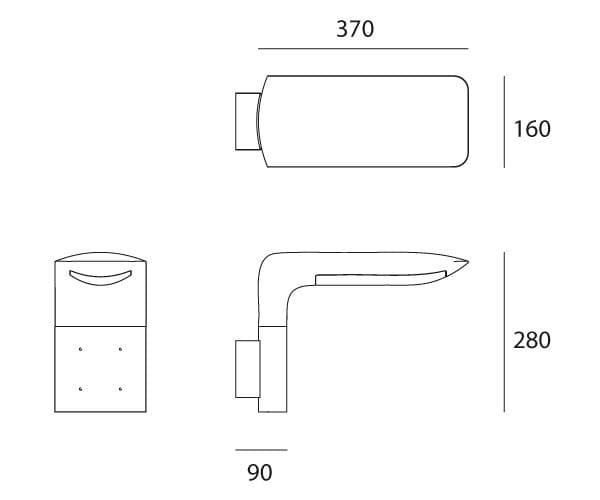 Настенный светильник Artemide outdoor Hila parete Artemide outdoor