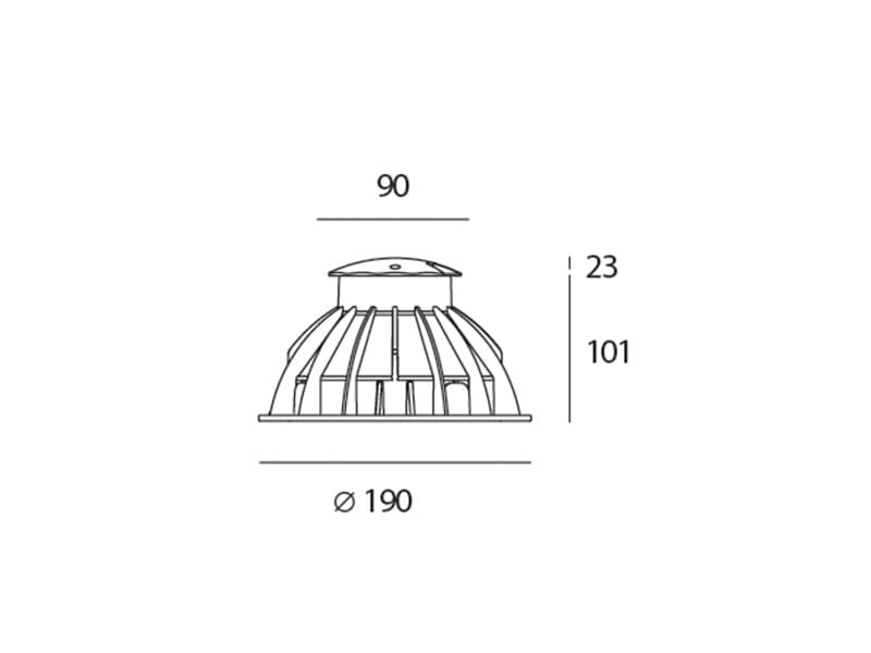 Встраиваемый в грунт светильник Artemide outdoor Megara Artemide outdoor