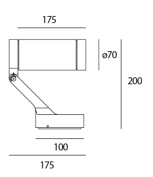 Уличный прожектор Artemide outdoor Obice Artemide outdoor