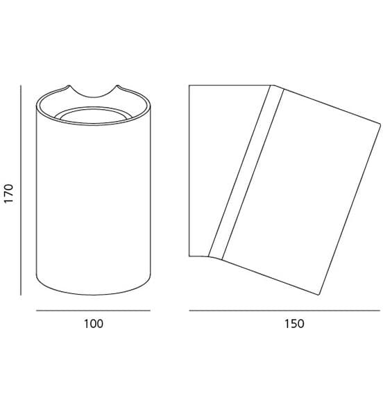 Настенный светильник Artemide outdoor Oblique Wall Artemide outdoor